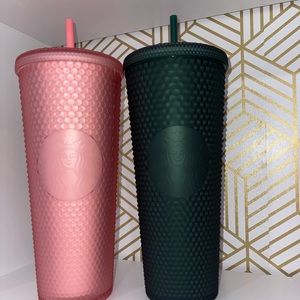 Starbucks Green and Pink Venti Set NWT